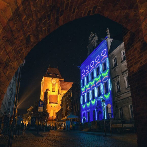 mapping na Pałacu Dąbskich | 6. Bella Skyway Festival