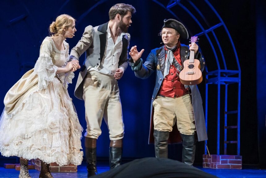 Zdjęcie prezentuje fragment spektaklu Caryca i Król